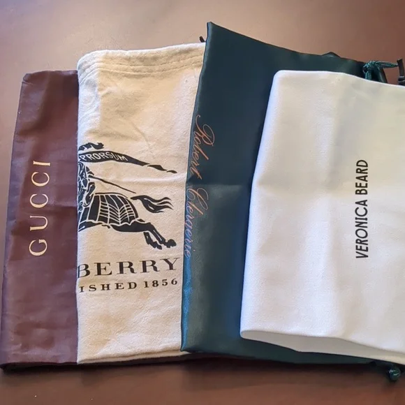 Designer Bundle of 4 Shoe /Dust Bags - Picture 6 of 8